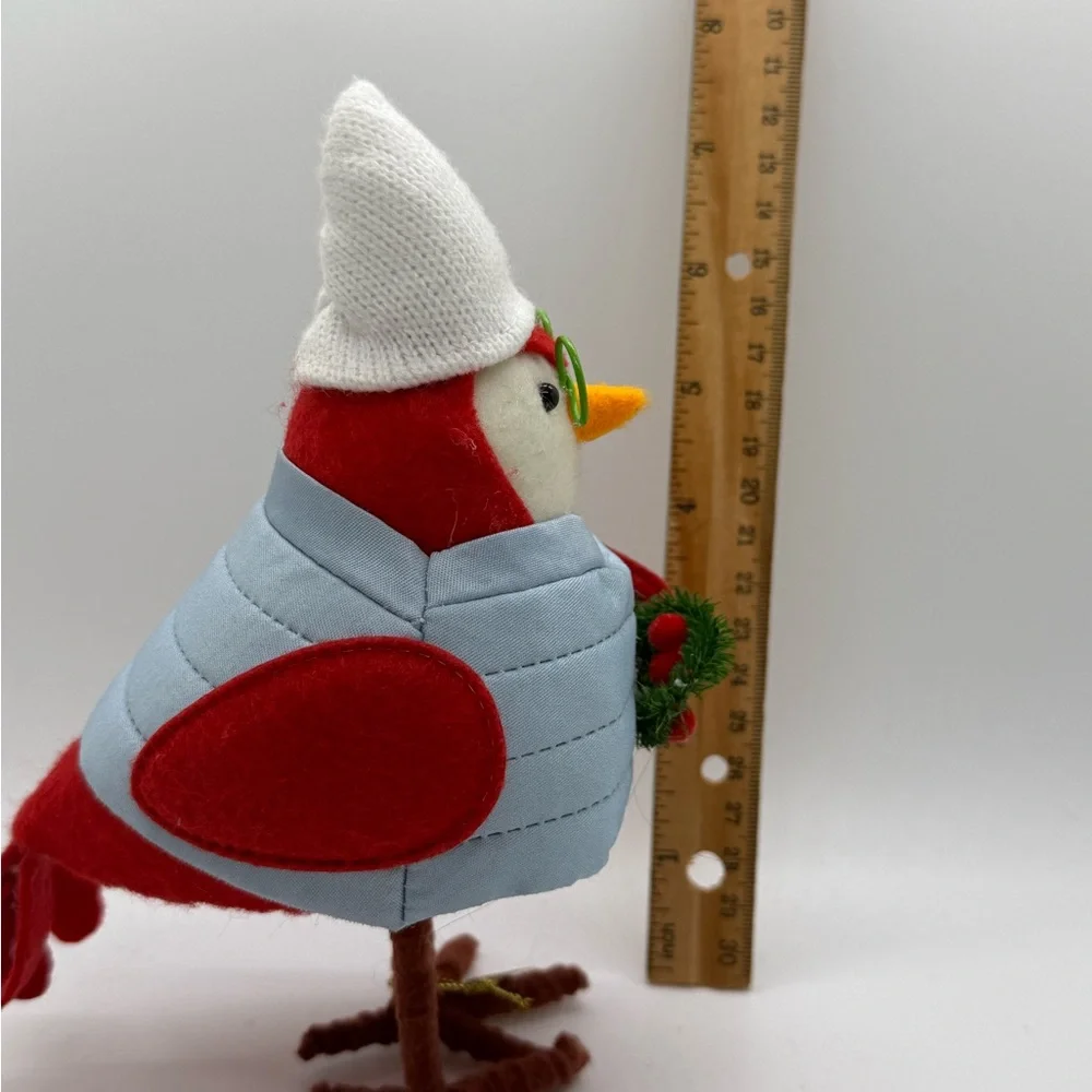 Target Christmas Winter Bird Festive Red and White Bird Figurine